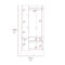 Tuhome Primavera Armoire, Double Door Cabinets, One Drawer, Metal Rod, Five Shelves, Black/White CLW5952 - alternate 4